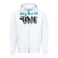 White holy cow i'm one Zipper Hoodie - BarkalooDesign