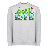 Heather Grey golf life Heavyweight Sweatshirt - Artiststas