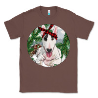 Chestnut Bull Terrier And Farm Classic Tee - RanaPortraitStore