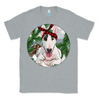 Heather Grey Bull Terrier And Farm Classic Tee - RanaPortraitStore