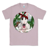 Lilac Bull Terrier And Farm Classic Tee - RanaPortraitStore