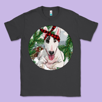 Bull Terrier And Farm Classic Tee Designed By Ranaportraitstore