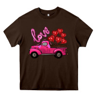 Chocolate Brown valentines day turck with balloons Heavy Core Tee - RanaPortraitStore