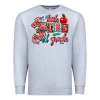 Heather Grey little miss 3rd grade Premium Sweatshirt - AdoDesignShop