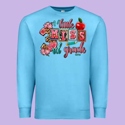 Little Miss 3rd Grade Premium Sweatshirt Designed By Adodesignshop