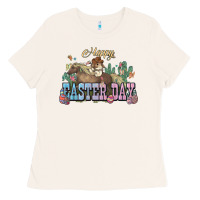 Bone Happy Easter Day rodeo Ladies Tee - HowdyJamesFarm