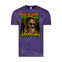 Cloud Purple Black history afro man Vintage Tee - HowdyJamesFarm