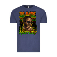 Vintage Denim Black history afro man Vintage Tee - HowdyJamesFarm