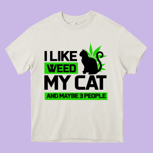 Cat Weed I Like My Cat Gift Heavy Core Tee Designed By Bettercallsaul