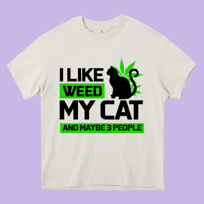 Cat Weed I Like My Cat Gift Heavy Core Tee Designed By Bettercallsaul