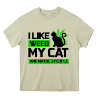 Mossy Cat Weed I Like My Cat Gift Heavy Core Tee - Bettercallsaul