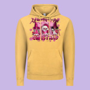 I'm Dreaming Of A Pink Christmas Vintage Hoodie Designed By Fadigitalartstudio