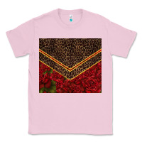 Bubblegum Pink red roses with leopard Classic Tee - TumblerDesignByShophia