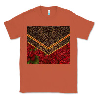 Copper red roses with leopard Classic Tee - TumblerDesignByShophia