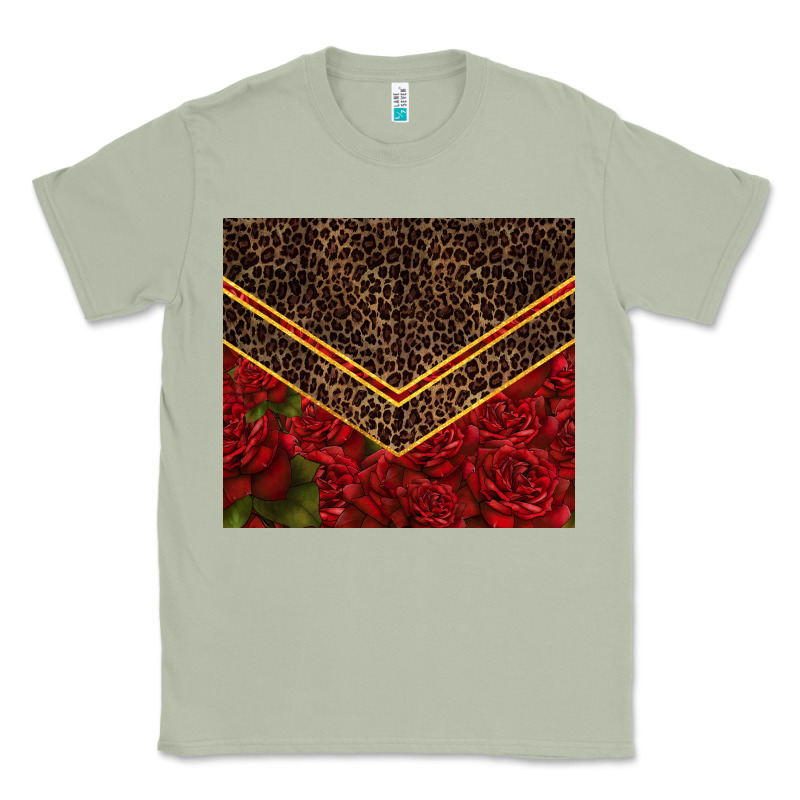 Red Roses With Leopard Classic Tee by TumblerDesignByShophia | Teevron