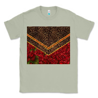 Matcha red roses with leopard Classic Tee - TumblerDesignByShophia