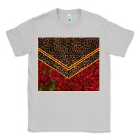 Moon Dust red roses with leopard Classic Tee - TumblerDesignByShophia