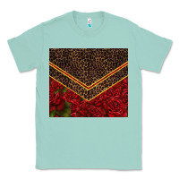 Seafoam red roses with leopard Classic Tee - TumblerDesignByShophia
