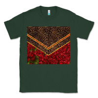 Sports Green red roses with leopard Classic Tee - TumblerDesignByShophia