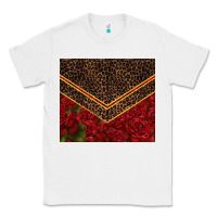White red roses with leopard Classic Tee - TumblerDesignByShophia