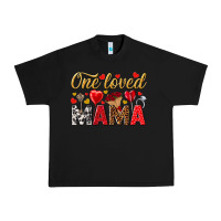 Black One loved mama valentines day Urban Heavy Tee - HowdyJamesFarm