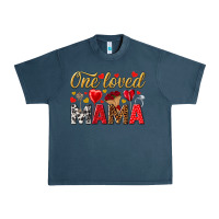 Midnight Navy One loved mama valentines day Urban Heavy Tee - HowdyJamesFarm