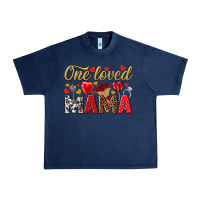Navy One loved mama valentines day Urban Heavy Tee - HowdyJamesFarm