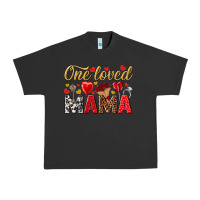 Pigment Black One loved mama valentines day Urban Heavy Tee - HowdyJamesFarm