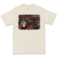 Bone I'm so freaking merry skeleton messy bun Premium Tee - NancyCooperArtShop