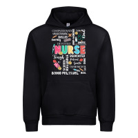 Black nurse word Urban Hoodie - JahusDesignShop