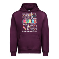 Mauve Wine nurse word Urban Hoodie - JahusDesignShop