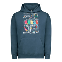 Pigment Midnight Navy nurse word Urban Hoodie - JahusDesignShop
