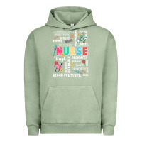 Pigment Oil Green nurse word Urban Hoodie - JahusDesignShop
