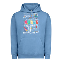 Pigment Pebble Blue nurse word Urban Hoodie - JahusDesignShop