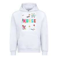 White nurse word Urban Hoodie - JahusDesignShop