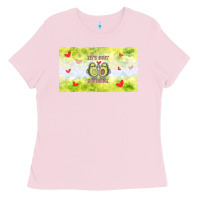 Bubblegum Pink let's just avocudde Ladies Tee - TumblerDesignByShophia