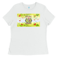 White let's just avocudde Ladies Tee - TumblerDesignByShophia