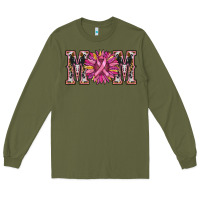 Army Green cancer sunflower mom Long Sleeve Tee - RanaPortraitStore
