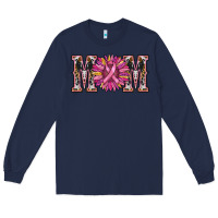 Navy cancer sunflower mom Long Sleeve Tee - RanaPortraitStore