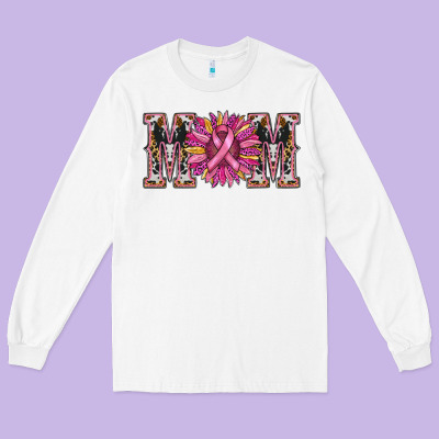 Cancer Sunflower Mom Long Sleeve Tee Designed By Ranaportraitstore