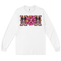 White cancer sunflower mom Long Sleeve Tee - RanaPortraitStore
