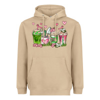 Mushroom botanic coffee cups Heavyweight Hoodie - AdoDesignShop