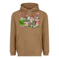Toasted Coconut botanic coffee cups Heavyweight Hoodie - AdoDesignShop
