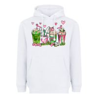 White botanic coffee cups Heavyweight Hoodie - AdoDesignShop