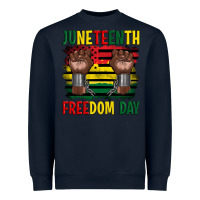 Navy juneteenth freedom day Heavyweight Sweatshirt - Artiststas
