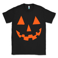 Black Halloween Pumpkin Face Gift Creepy Spooky Horror Classic Tee - maiPhamDesign