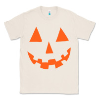 Natural Halloween Pumpkin Face Gift Creepy Spooky Horror Classic Tee - maiPhamDesign