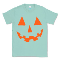 Seafoam Halloween Pumpkin Face Gift Creepy Spooky Horror Classic Tee - maiPhamDesign