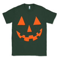 Sports Green Halloween Pumpkin Face Gift Creepy Spooky Horror Classic Tee - maiPhamDesign