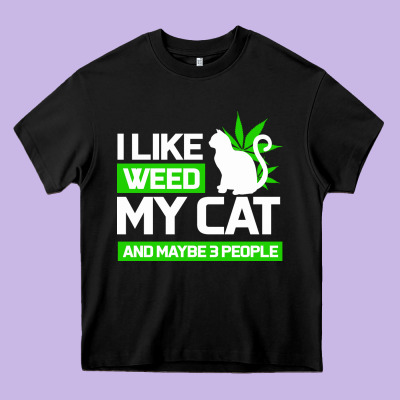 Cat Weed I Like My Cat Gift Heavy Core Tee Designed By Bettercallsaul